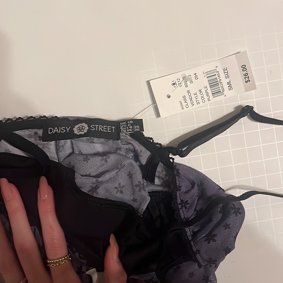 Pacsun daisy street purple mesh tank top - Picture 3 of 4